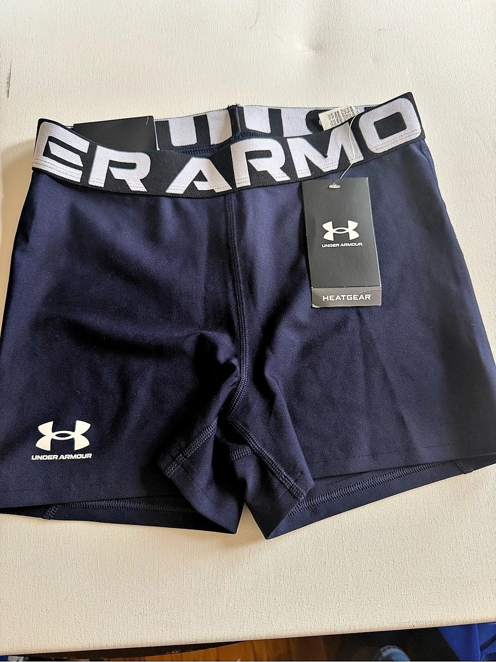 Under Armour HeatGear Compression Shorty in Blue Small NWT - Picture 2 of 11